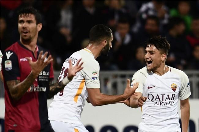 4 Hal Mendebarkan Saat Pertandingan Cagliari vs AS Roma Berlangsung