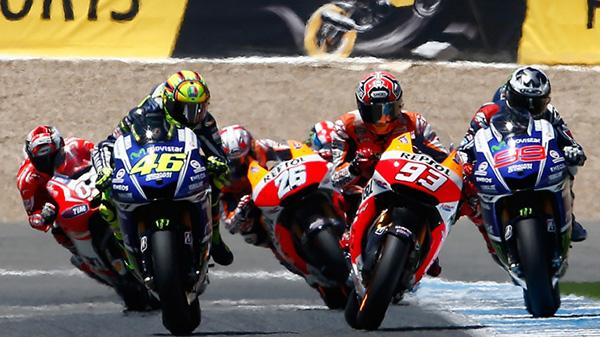 Lorenzo, Marquez, Rossi Start Baris Terdepan