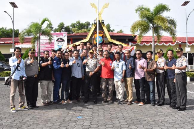 Polisi-Wartawan Kompak Jaga Kamtibmas di Tanjungpinang