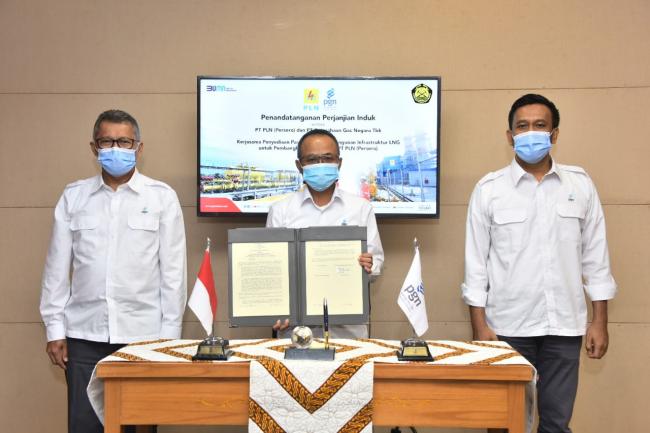 PGN-PLN Teken Perjanjian Kerjasama Penyediaan Pasokan dan Pembangunan Infrastruktur LNG