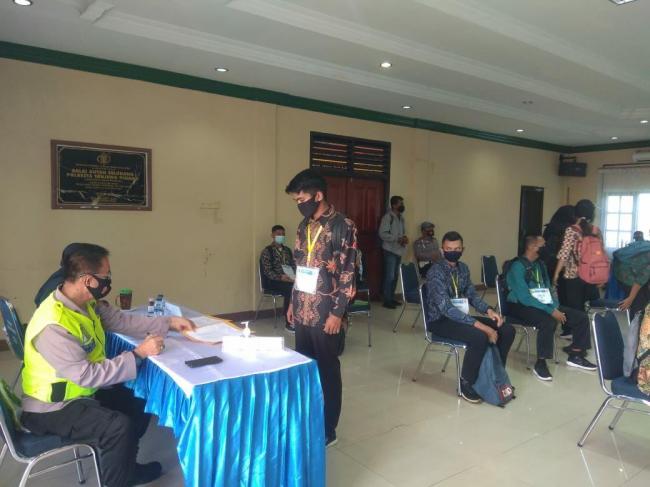 238 Peserta Ikuti Seleksi Administrasi Bintara di Mapolres Tanjungpinang 