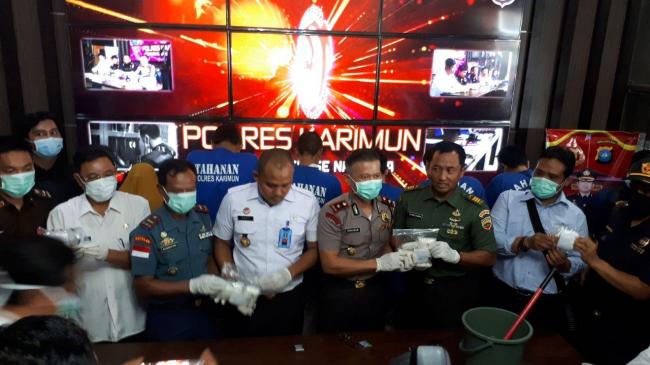 Tangkapan 1,2 Kg Sabu Sebulan di Karimun, Polisi: Tandanya Narkoba Marak