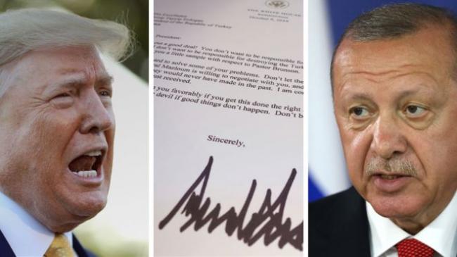 Erdogan Buang Surat Presiden Trump ke Tempat Sampah