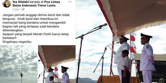 Aksi Yohanes, Bocah NTT Panjat Tiang Bendera Makin Viral 