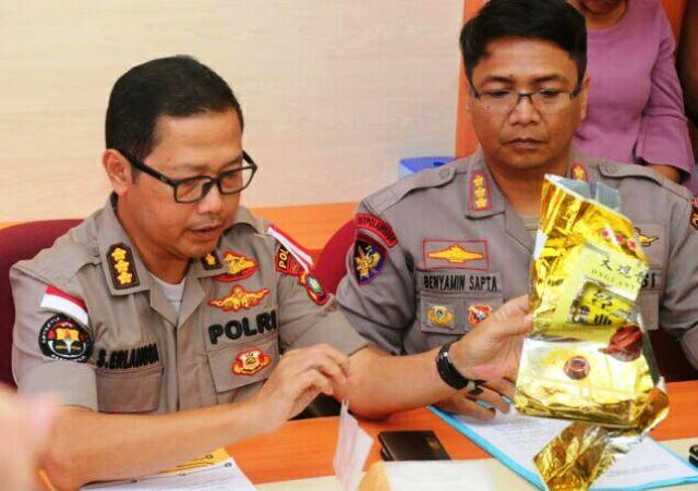 Patroli Ditpolairud Polda Kepri Ringkus Dua Pengedar Sabu di Karimun