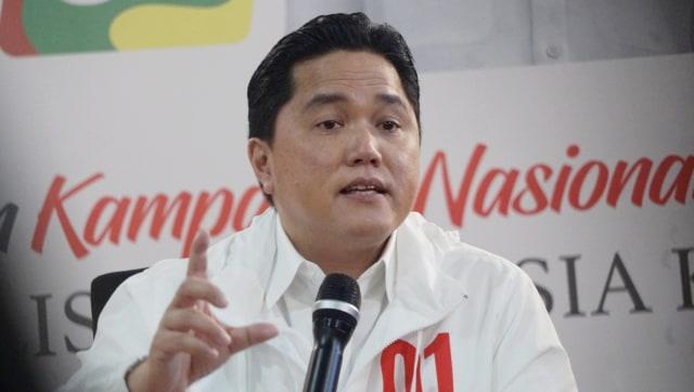 Erick Thohir Klaim Jokowi Ungguli Prabowo Lebih dari 9 Persen