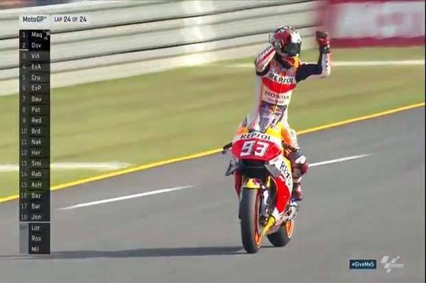 Rossi Jatuh, Marquez Juara Dunia MotoGP 2016