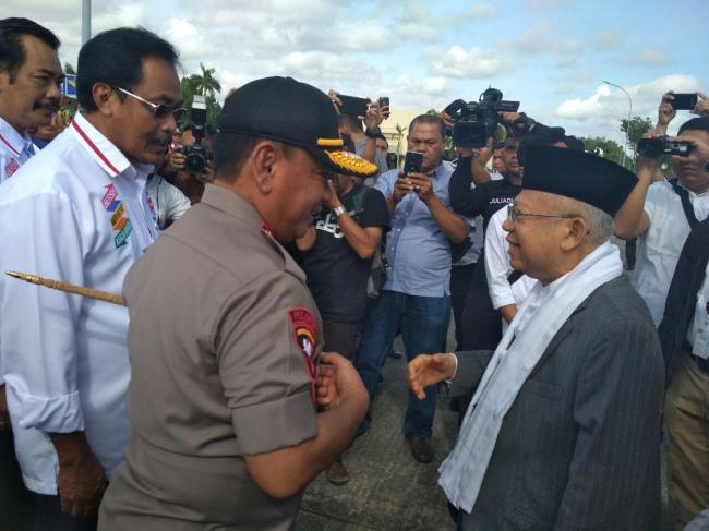 Kapolda Turun Langsung Cek Pengamanan Kedatangan Maruf Amin ke Batam