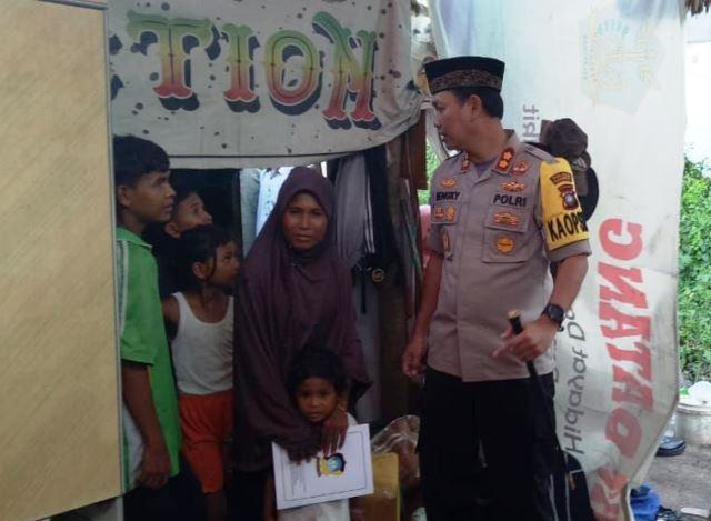 Kisah Maisarah Tinggal di Gubuk Sentuh Kalbu Kapolres Karimun