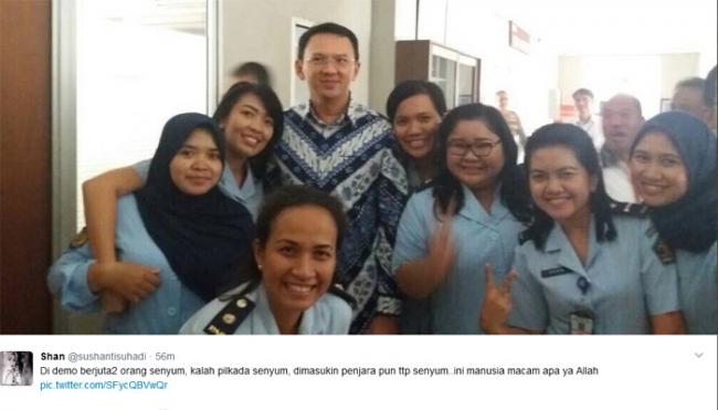 Kalah Pilkada Senyum, Dipenjara Tetap Senyum,  Ini Manusia Macam Apa ya Allah...