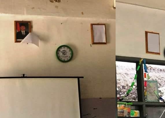 Viral, Sekolah Ini Menutup Foto Presiden dan Wapres, Apa Maksudnya?