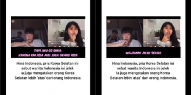 Viral Pria Korea Selatan Hina Orang Indonesia