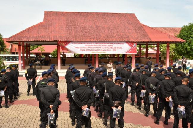 Mabes Polri Kirim 350 Personel BKO untuk Back-up Polda Kepri Amankan Pilkada