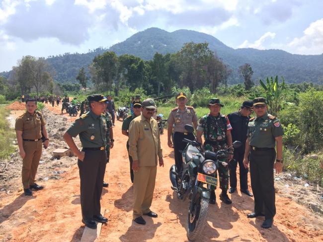 Wasev TNI AD Tinjau lokasi TMMD Kodim 0317/TBK
