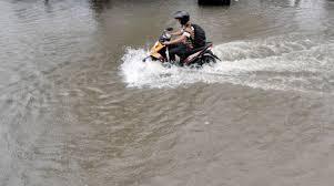 Jalan Taman Sari Tanjunguban dan Simpang Lagoi Langganan Banjir