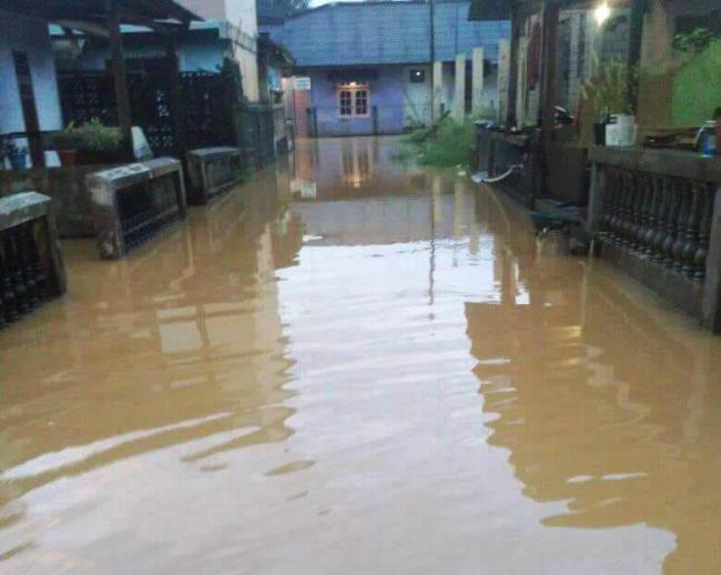 Perumnas di Bintan Kebanjiran Saat Ditinggal Mudik