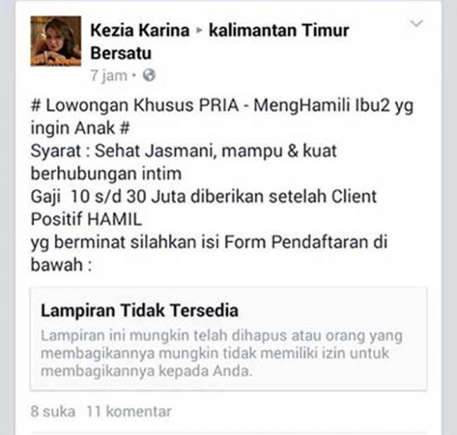 Heboh Lowongan Kerja Gaji Rp 30 Juta Khusus Pria