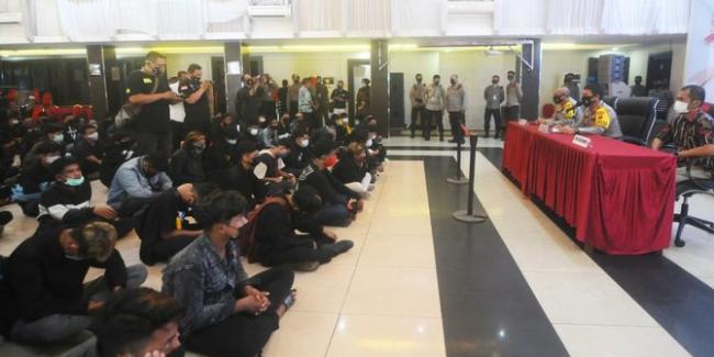 5 Penyusup Demo Tolak Omnibus Law Positif Narkoba