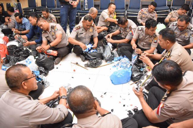 Polres Tanjungpinang Gelar Workshop Kelola Plastik Bekas