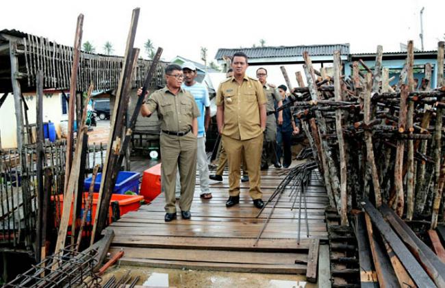 Proyek Dermaga Dakomas Molor, Bupati dan Wakilnya Baru Sidak