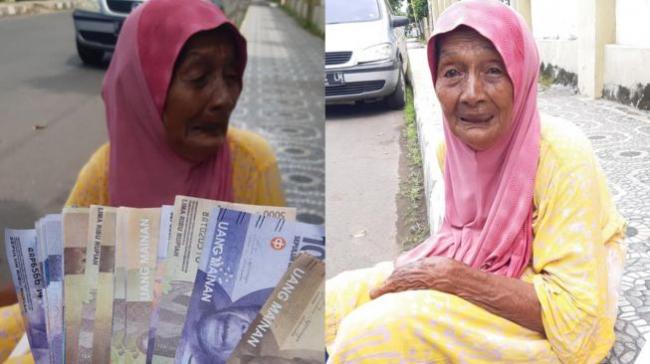 Sedihnya, Nenek Ini Menangis Tertipu Setelah Uangnya Ditukar Uang Palsu