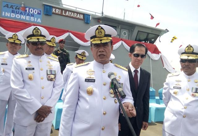 Kasal Resmikan 3 Kapal Patroli Canggih Buatan Dalam Negeri di Batam