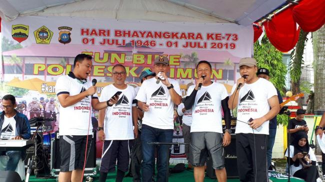 Mengintip Keseruan HUT ke-73 Bhayangkara di Polres Karimun