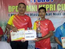 Turnamen Badminton DPD HIMNI Provinsi Kepri Resmi Ditutup, Ini Daftar Juara