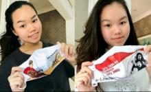 Gadis Cantik Charlene Junus Bikin Masker Spesial untuk Jokowi