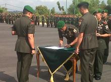  Komandan Korem 033 WP Pimpin Sertijab 3 Dandim dan Danyon 134 Raider