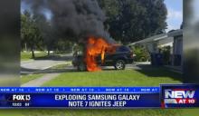 Gara-gara Samsung Galaxy Note7 Sebuah Mobil Meledak