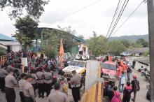 Ratusan Buruh Geruduk Disnaker Batam Terkait UMSK