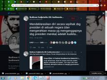Budiman Sudjatmiko: Deklarasi Presiden Secara Sepihak adalah Kudeta