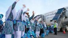 JCH Riau, Jambi dan Kalimantan Barat Berangkat Melalui Hang Nadim