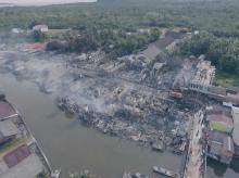 Kebakaran di Kampung Cina Lingga Hanguskan Rumah Warisan Anggota Dewan
