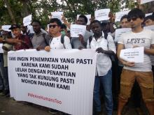Imigran Demo di Tanjungpinang, Romo Paschal: Indonesia Harus Sabar Tampung Mereka