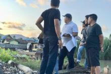 Dinas PU Gelontorkan Rp10 Miliar Bangun Tanggul Penahan Tanah di Kampung Cina Lingga