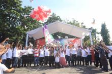 Pelepasan Merpati Simbol Deklarasi Pemilu Damai di Kepri