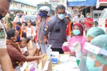 Warga Reaktif Rapid Test saat Razia Masker di Piayu Dibawa ke RSKI