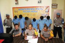 Ungkap Kasus Pencurian, Polisi Karimun Ringkus 7 Tersangka Maling