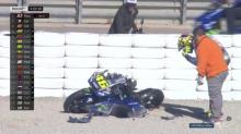 [VIDEO] Rossi Kecelakaan Hebat di Tes MotoGP Valencia