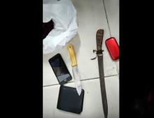 Penampakan Pisau Sepanjang 15 Cm Milik Pelaku Pemerkosaan Karyawati Mukakuning 