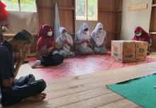 IBI Lingga Salurkan Bantuan untuk Korban Kebakaran Rumah di Daik