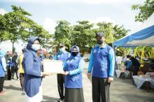 Dinkes Tanjungpinang Bagikan Masker dan Vitamin di HKN ke-56