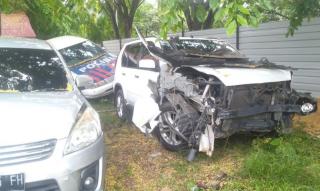Pengendara Xtrail Plat Merah Bawa Keluarga Saat Kecelakaan di Kalista Batam