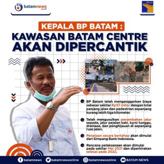 INFOGRAFIS: Kawasan Batam Centre akan Dipercantik