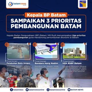 INFOGRAFIS: Tiga Prioritas Pembangunan Batam