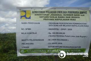 Kontraktor Proyek Irigasi di Bunguran Batubi Natuna Diduga Tertipu Proyek Fiktif