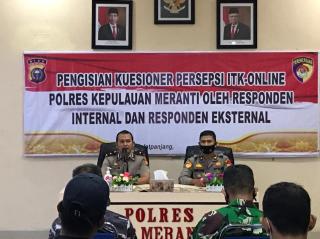 Nilai Kinerja, Polres Kepulauan Meranti Gelar ITK Online