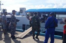 Lanal Dabo Siagakan Dua Unit Patkamla Antisipasi Kecelakaan Laut Saat Mudik